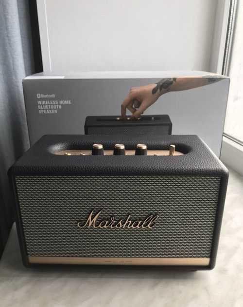Музыкальная bluetooth-колонка Marshall великолепно подходит для домашнего кинотеатра и вечеринки на выезде