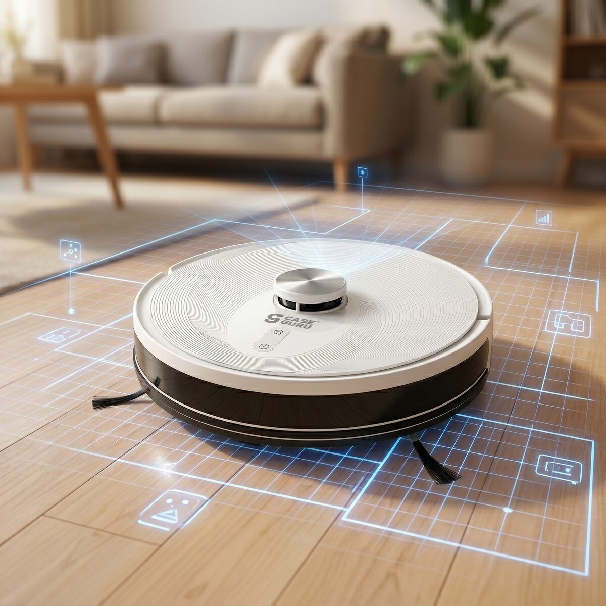 Робот-пылесос CGRobot Lidar строит карту квартиры