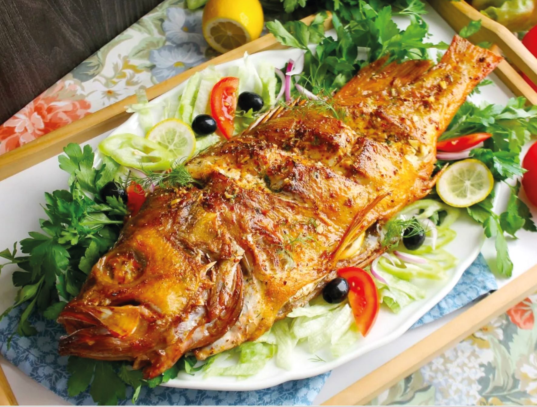 рецепт морского окуня в аэрогриле