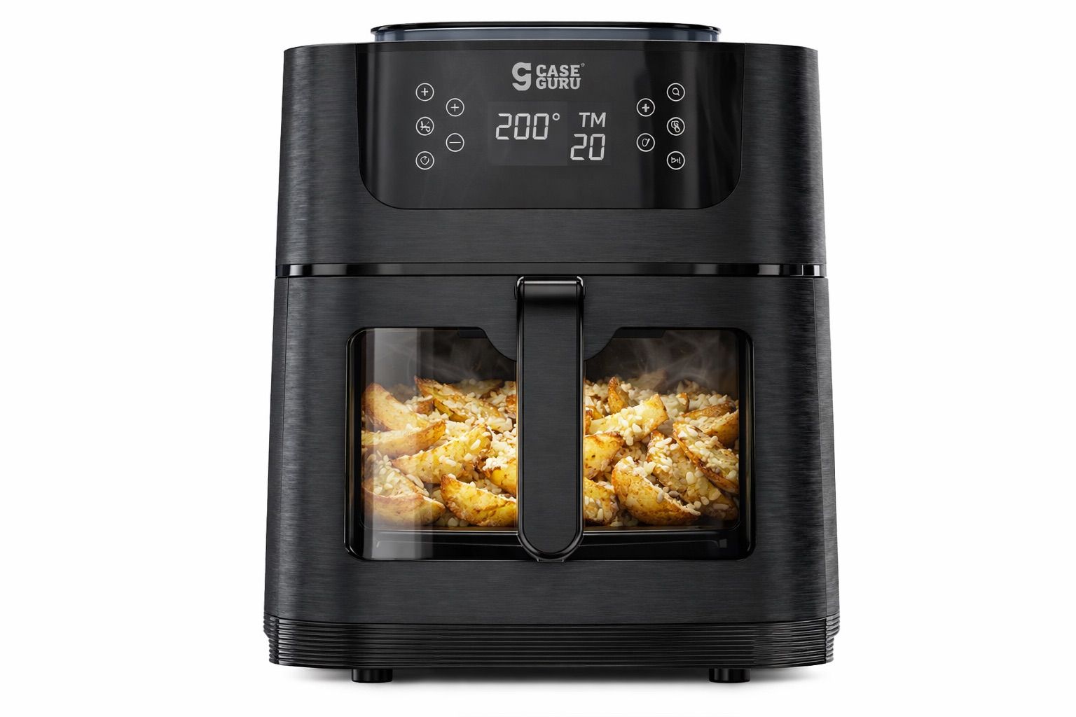 Картофельные дольки с сыром и чесноком в аэрогриле