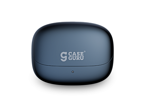 Зарядный кейс CaseGuru для беспроводных Bluetooth-наушников CGPods Beat с микрофоном, Dark Blue