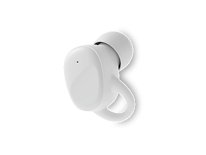 Беспроводной Bluetooth-наушник CaseGuru CGPods Compact с микрофоном White без кейса, Левый