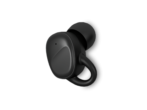 Беспроводной Bluetooth-наушник CaseGuru CGPods Compact с микрофоном Black без кейса, Левый