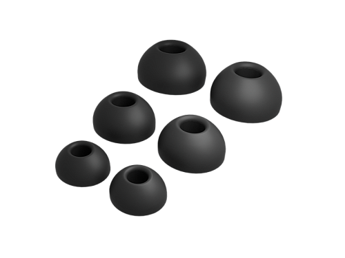 Комплект амбушюр (размеры S-M-L) для беспроводных bluetooth наушников CGPods Compact, Black