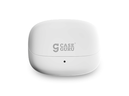 Зарядный кейс CaseGuru для беспроводных Bluetooth-наушников CGPods Beat с микрофоном, White