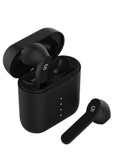 Беспроводные Bluetooth-наушники CaseGuru CGPods Air с микрофоном Black |  CaseGuru