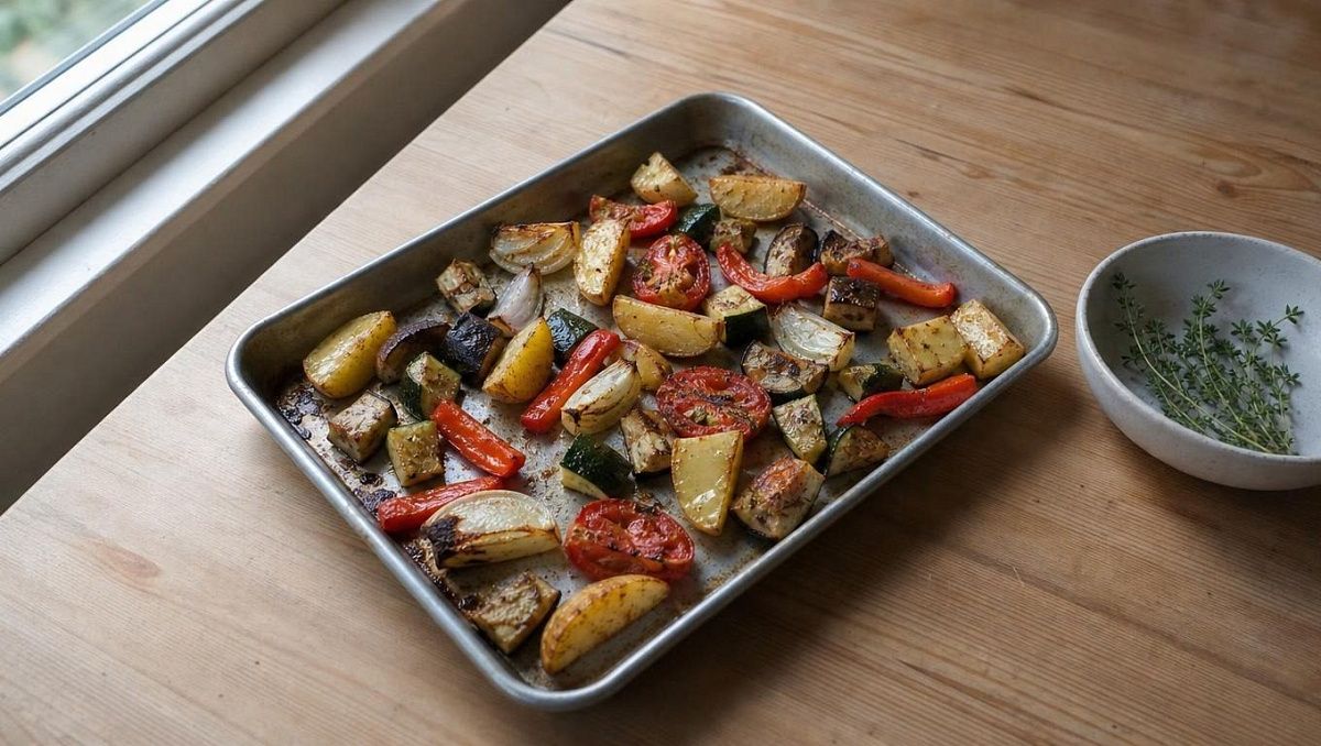 Запеченные овощи в духовке и аэрогриле: ассорти крупными кусками