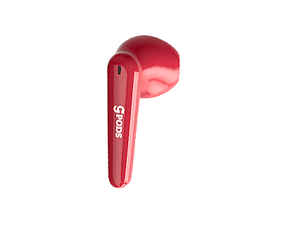 Беспроводной Bluetooth-наушник CaseGuru CGPods Allure с микрофоном Red без кейса, Правый