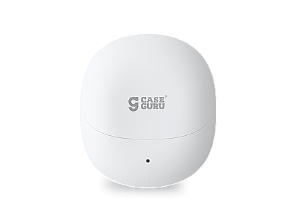 Зарядный кейс CaseGuru для беспроводных Bluetooth-наушников CGPods Allure с микрофоном, White