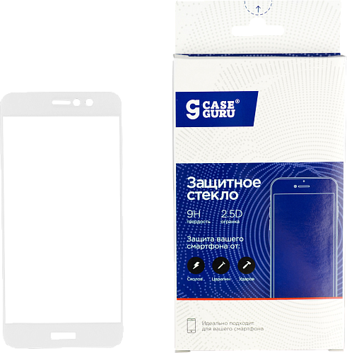 Защитное стекло CaseGuru для Apple iPhone 7/8 Glue Full Screen White 0,33мм