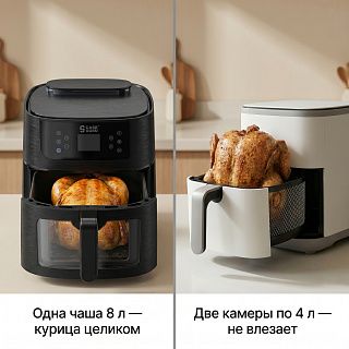 одна большая чаша против двух маленьких
