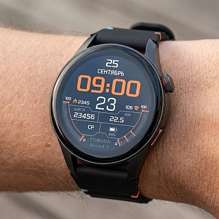 Смарт-часы CaseGuru CGWatch Round 2 на запястье