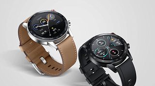 Honor MagicWatch 2 на коричневом ремешке и в чёрном корпусе: 328 ккал, 7645 шагов