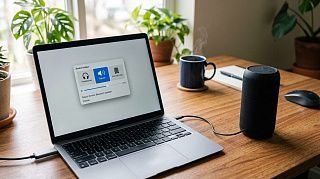 Колонка подключается к ноутбуку по проводу и по Bluetooth