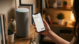 Умная колонка с Алисой подключается к Wi-Fi через приложение на телефоне