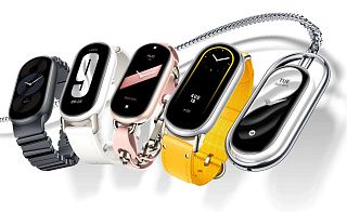 Браслет Xiaomi Smart Band 9 с цепочкой, жёлтым нейлоном и креплением-подвеской