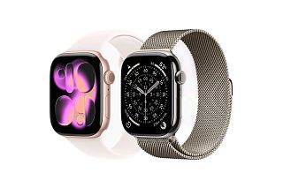 Apple Watch с розовым циферблатом и стальная версия на миланском браслете