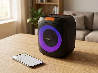 Портативная колонка CaseGuru CGBox Max подключается к телефону по Bluetooth