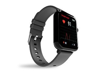 CGWatch Sport с русским меню: пульс 91 удар в минуту и график на тёмном экране