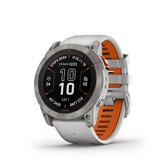 Garmin fenix Pro на белом ремешке: 8544 шага, высота 3428 м и заряд на 37 дней