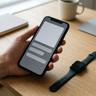 Приложение для смарт-часов на экране смартфона