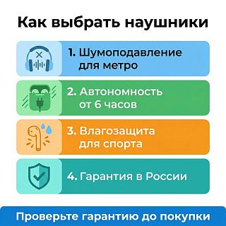 Инфографика: как выбрать беспроводные наушники