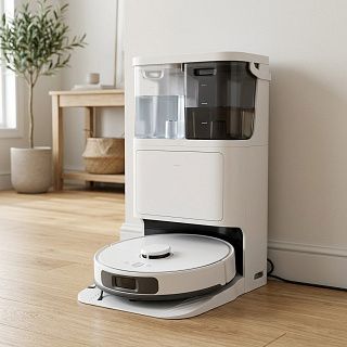 Станция самоочистки крупным планом
