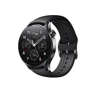 Xiaomi Watch S1 Pro: чёрный круглый корпус и стрелочный циферблат с подциферблатами